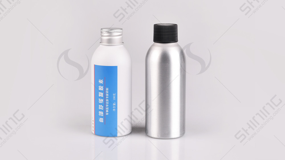 Botella de vidrio 50 cl con cierre de rosca de aluminio grabada