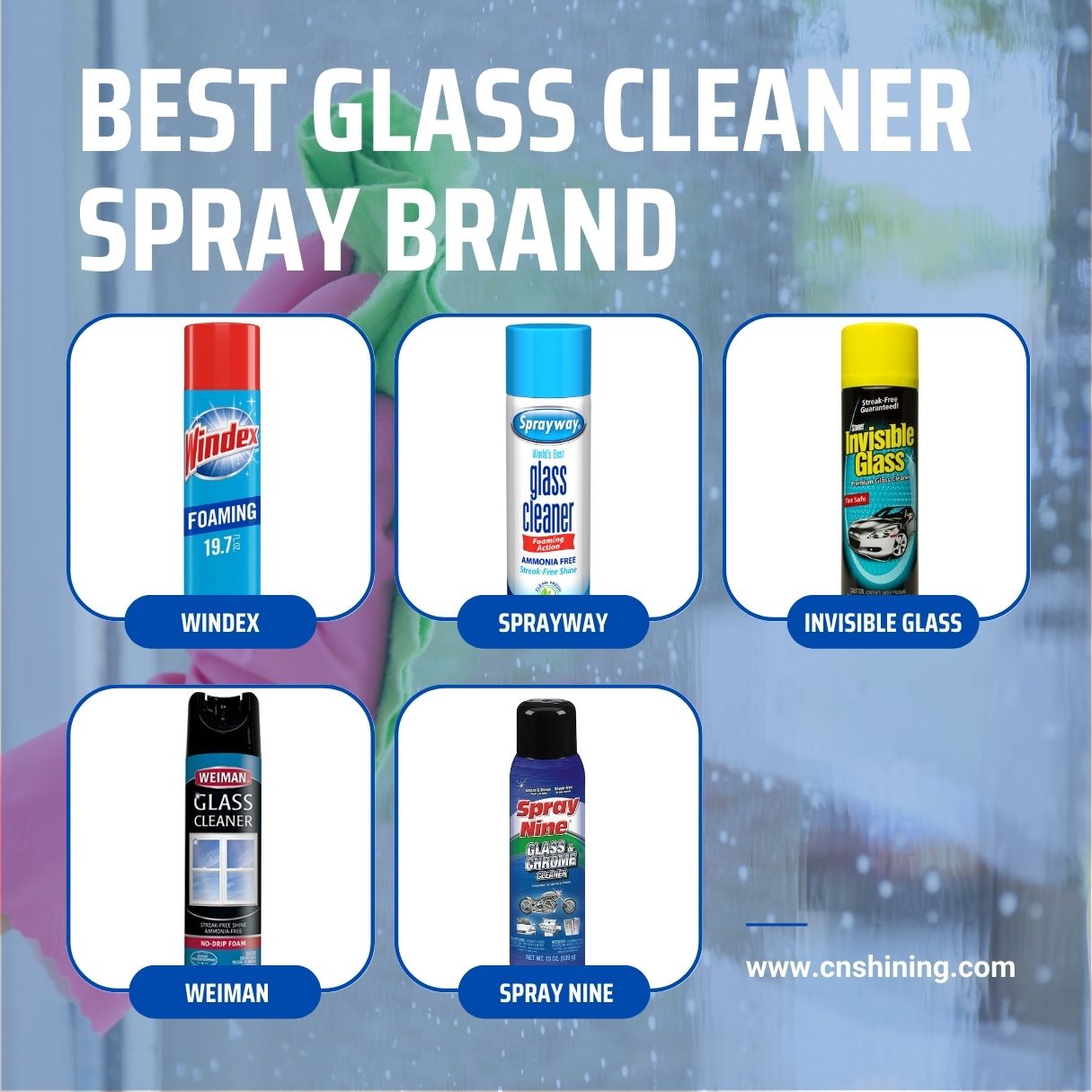 Glass Cleaner Spray Aerosol Guide Benefit Principle Ingredient Brand