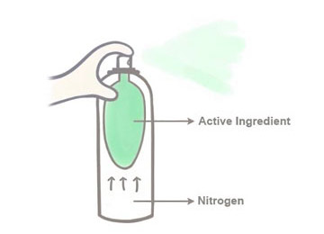 Sac sur aérosols à valve