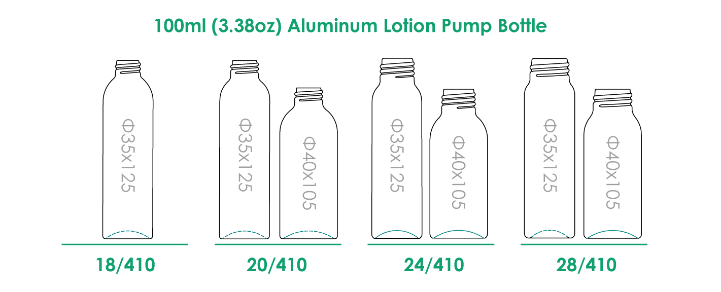 100ml-alumínio-loção-bomba-garrafa-GARGALOS