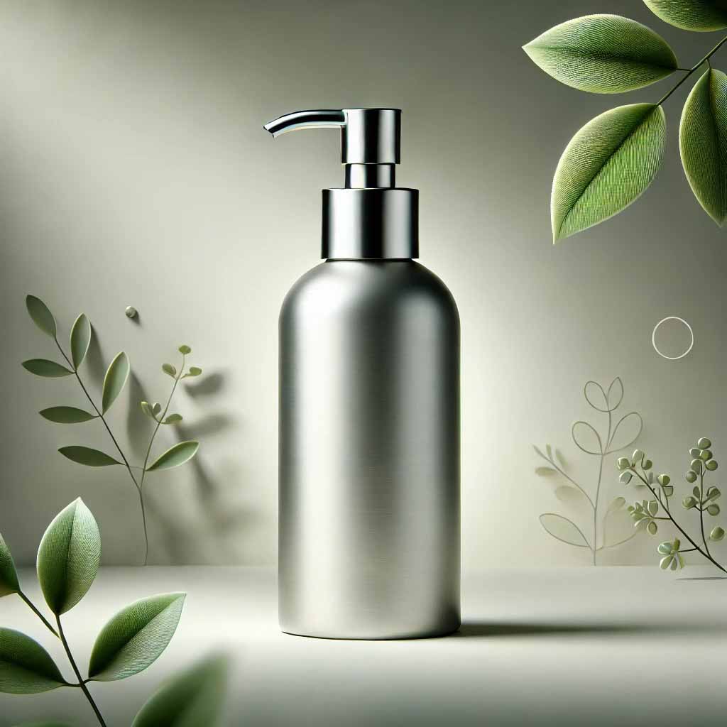 50ml aluminum lotion pump bottle