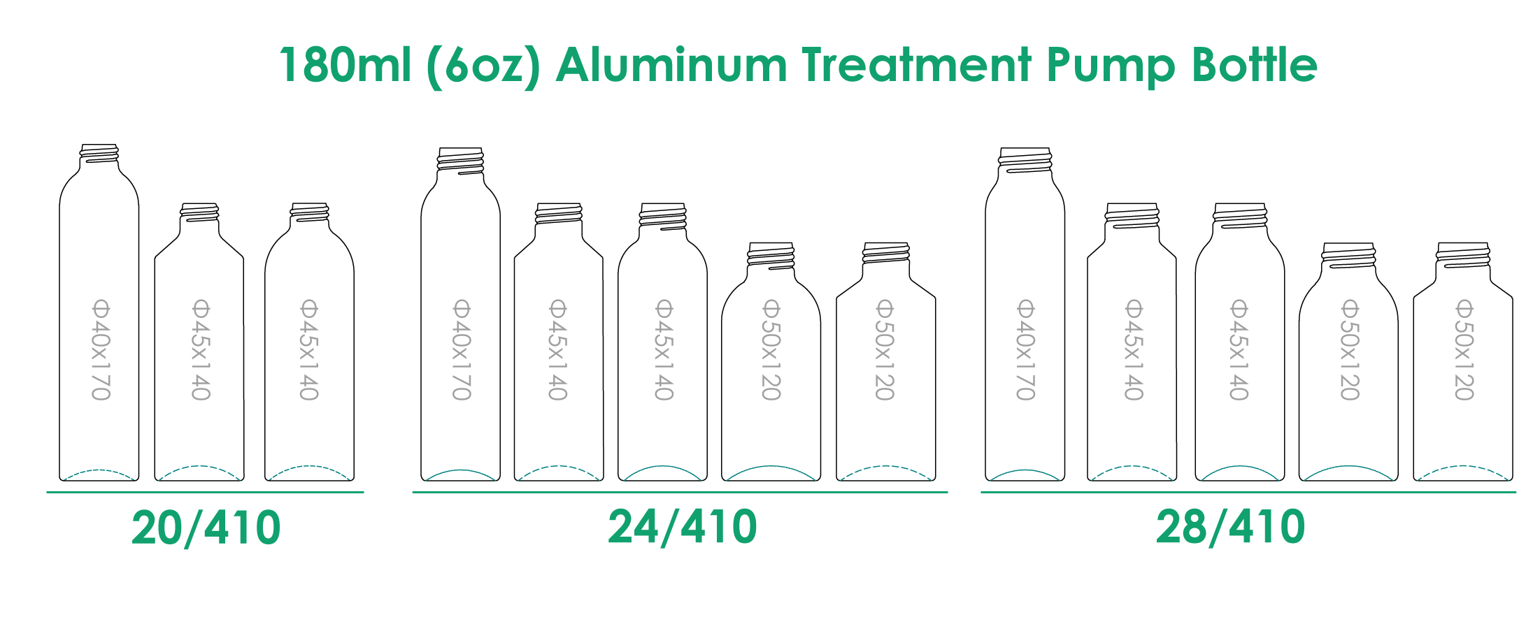 180ml-알루미늄-트리트먼트-펌프-병목