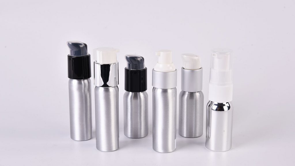 20ml-Aluminium-Pflegepumpenflasche