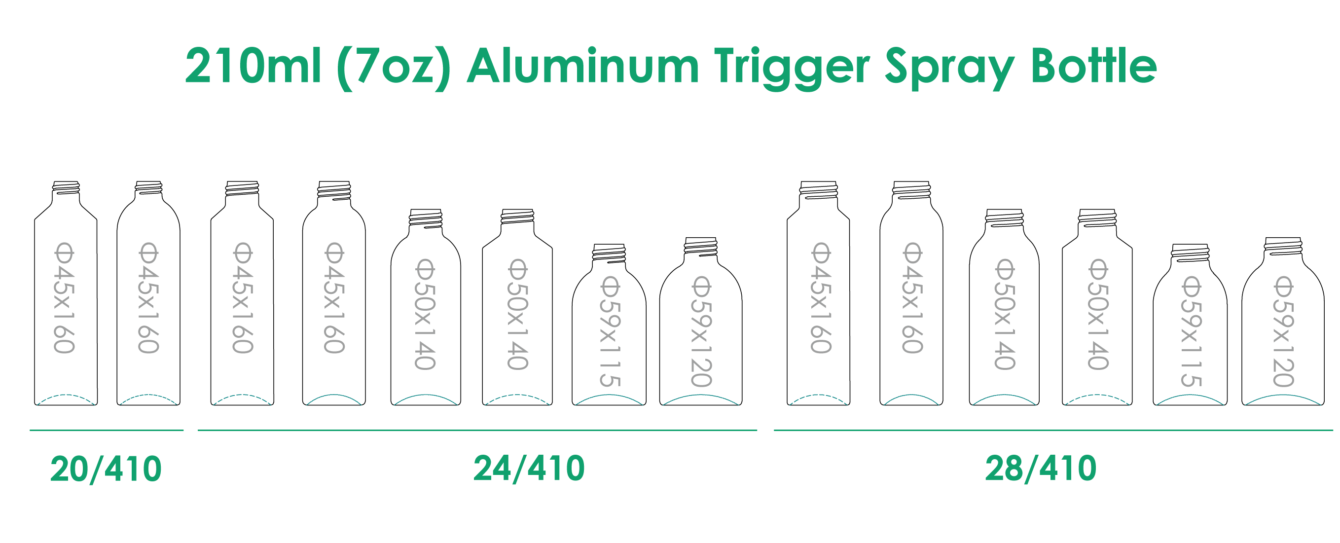 210ml-알루미늄-트리거-스프레이-병목-마감