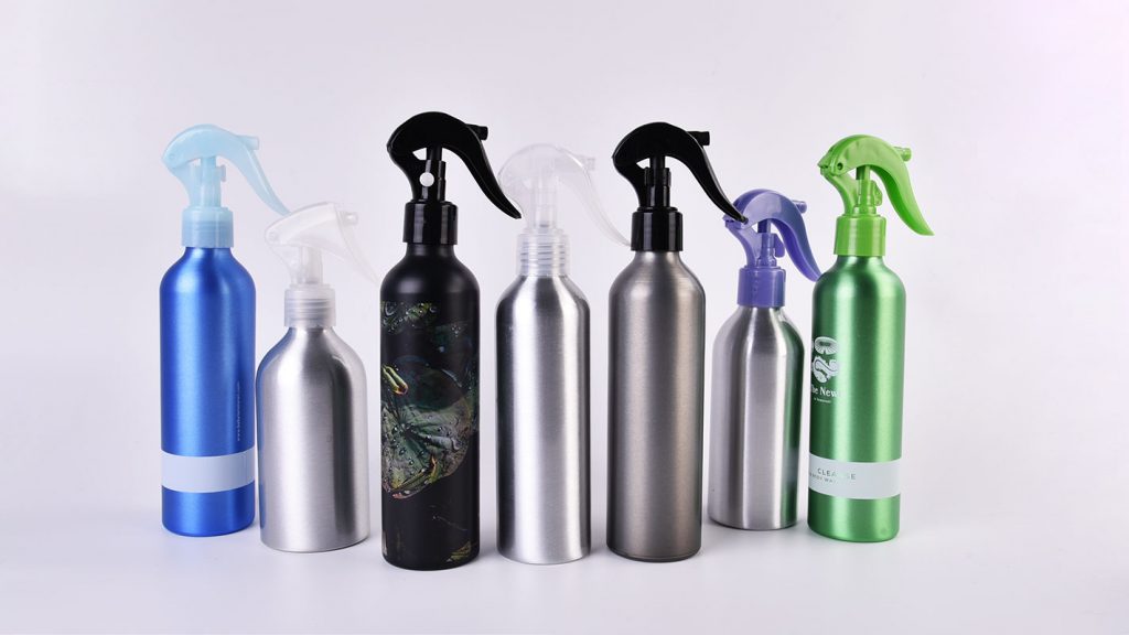 Botellas de spray con gatillo de aluminio de 250 ml