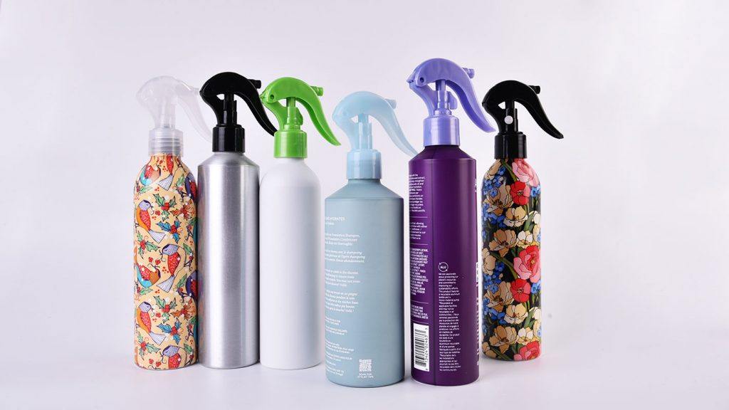 Botellas de spray con gatillo de aluminio de 300 ml