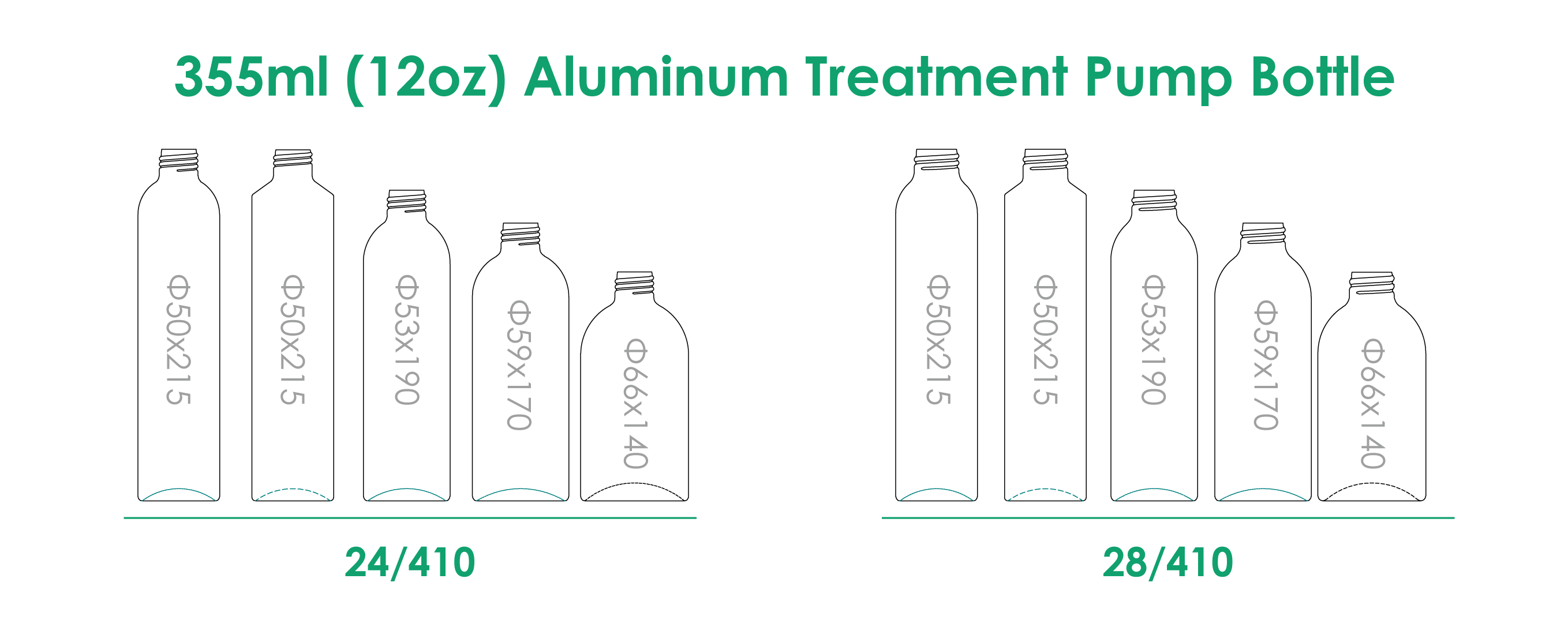 355ml-Aluminium-Pflege-Pumpflasche-Hals-Finish