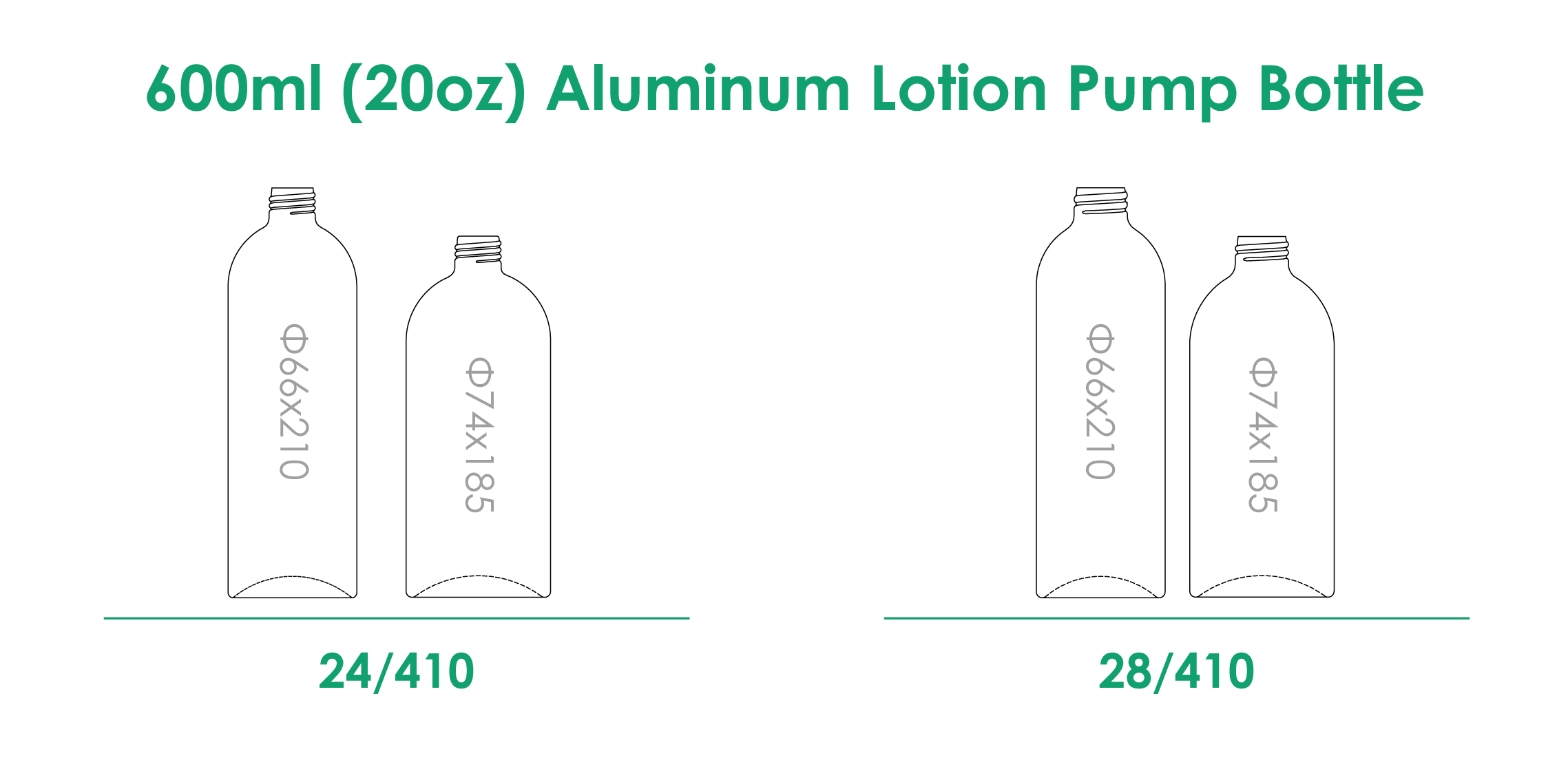 600ml-アルミ-ローション-ポンプ-ボトル-ネック-仕上げ