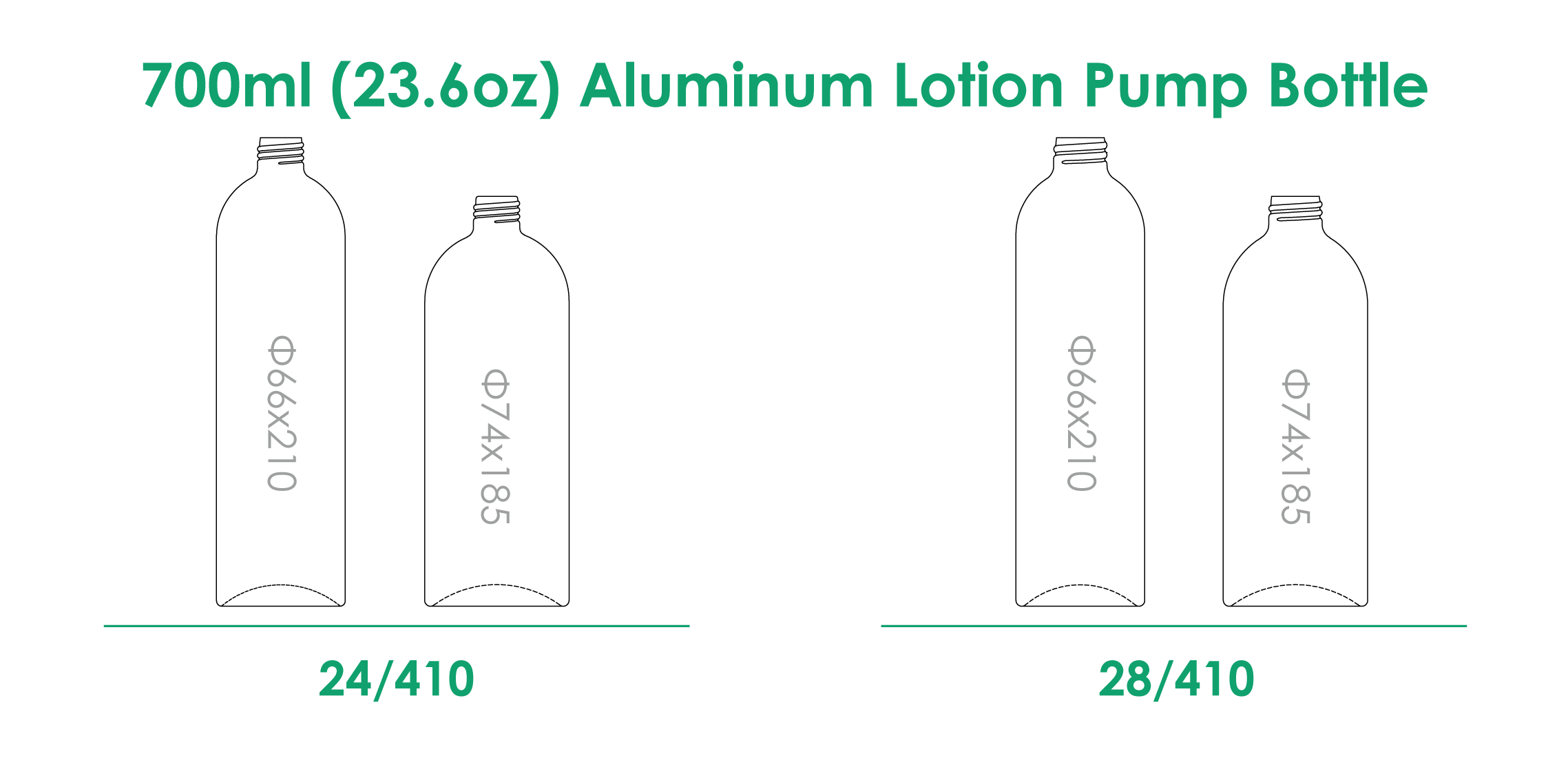 700ml-Alumínio-Loção-Bomba-Garrafa-Acabamento